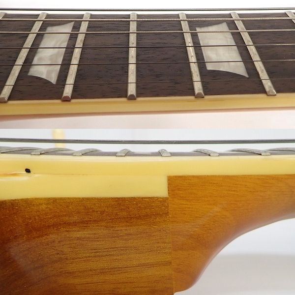 実際に弊社で買取させて頂いた★Epiphone/エピフォン Les Paul Standard Trance Amber/レスポールスタンダード ソフトケース付 の画像 4枚目