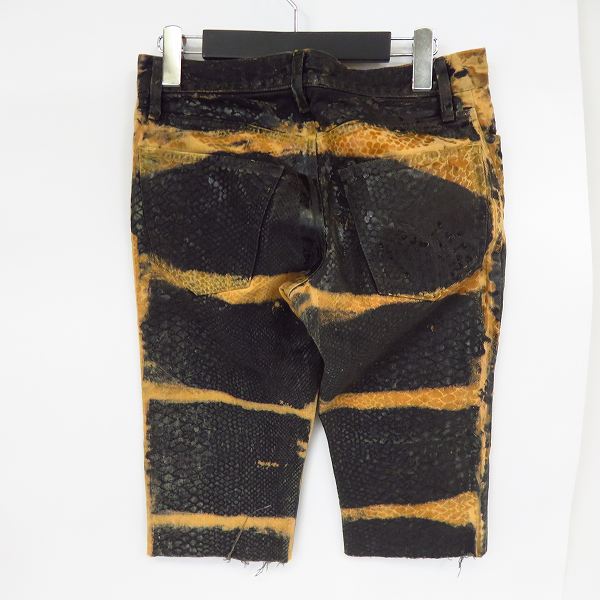 実際に弊社で買取させて頂いたIF SIX WAS NINE/イフシックスワズナイン アナコンダコーティングデニムパンツ ANACONDA/BCM/3/4 351DK/29の画像 1枚目