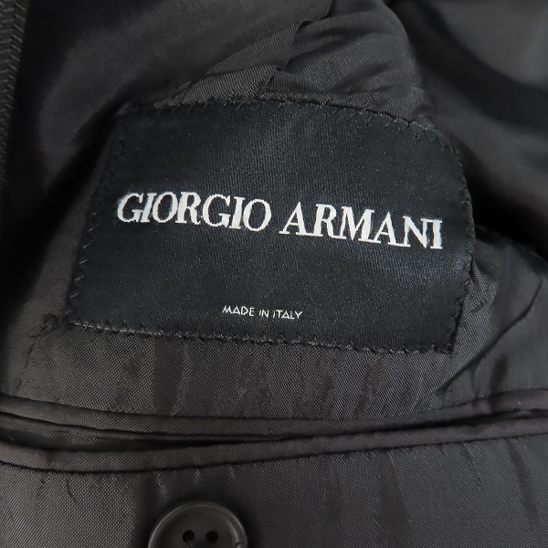 実際に弊社で買取させて頂いたGIORGIO ARMANI/ジョルジオアルマーニ ジャケット/パンツ セットアップ グレー/44の画像 2枚目