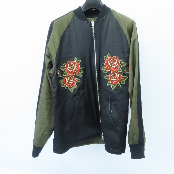 実際に弊社で買取させて頂いたTHE CRIMIE/クライミー 19SS マリア刺繍 リバーシブルスカジャン CIK1-JK01/L 
