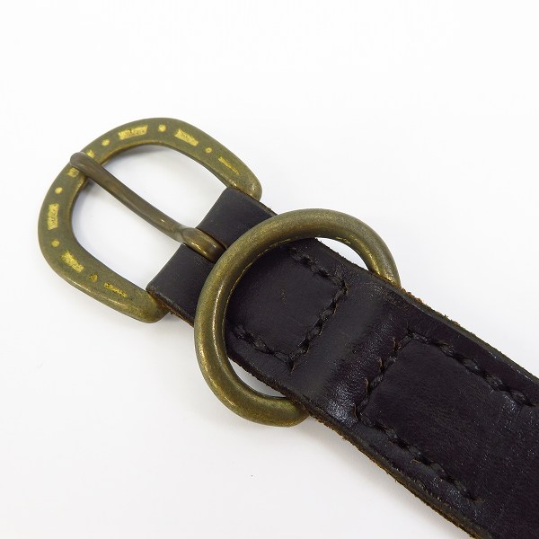 実際に弊社で買取させて頂いたCALEE/キャリー ロゴ入り レザースタッズベルトの画像 1枚目