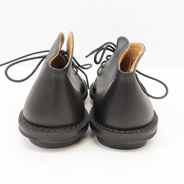 実際に弊社で買取させて頂いたtrippen/トリッペン チャッカ レザーシューズ ブラック/40の画像 1枚目