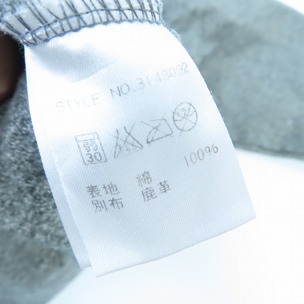 実際に弊社で買取させて頂いたSCHOTT BROS./ ショットブロス レザーポケット/ワンスター  ヘビーウェイト長袖Tシャツ グレー 3143092/Lの画像 3枚目