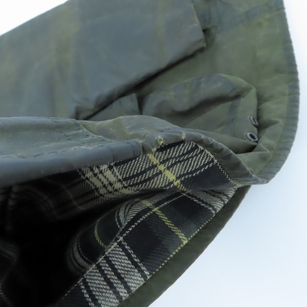 実際に弊社で買取させて頂いたBarbour/バブアー 90s BEAUFORT JACKET ビューフォート オイルドジャケット C44/112CMの画像 4枚目