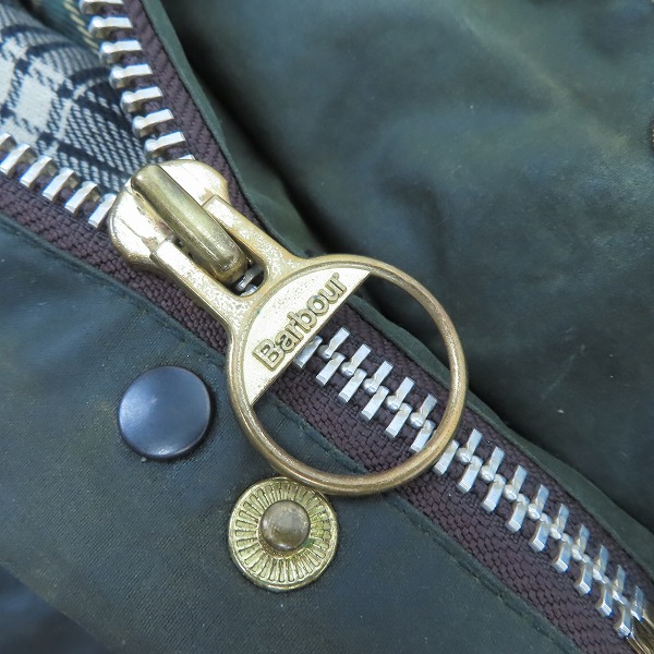 実際に弊社で買取させて頂いたBarbour/バブアー 90s BEAUFORT JACKET ビューフォート オイルドジャケット C44/112CMの画像 6枚目