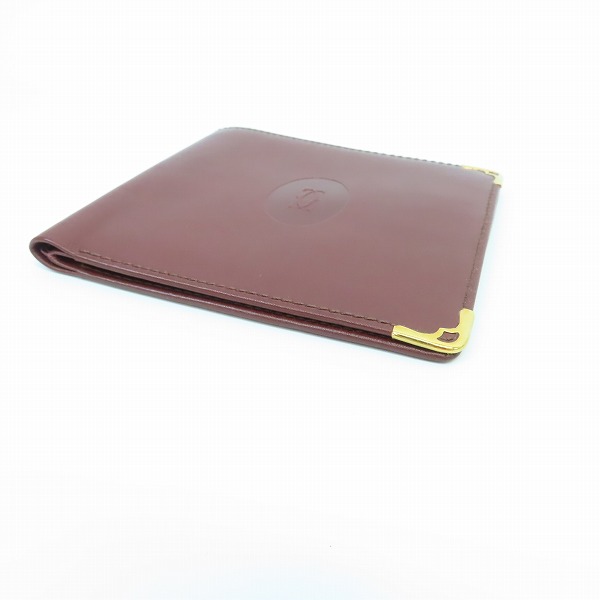実際に弊社で買取させて頂いたCartier/カルティエ マストライン レザー 2つ折り 札入れの画像 2枚目
