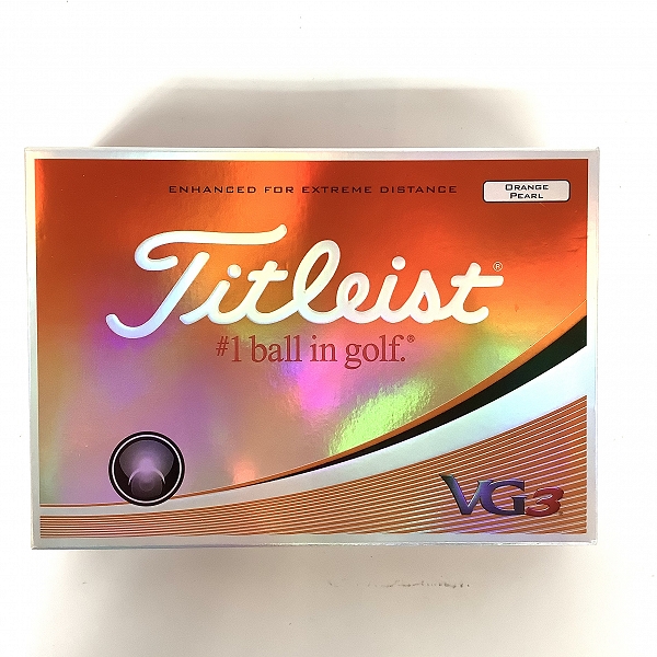実際に弊社で買取させて頂いた【未使用】Titleist/タイトリスト VG3 オレンジパール ゴルフボール 1ダースの画像 2枚目