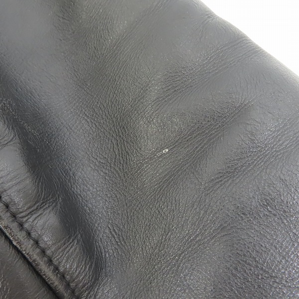 実際に弊社で買取させて頂いたSchott/ショット 642 ライナー付き レザー シングルライダースジャケット/36の画像 9枚目