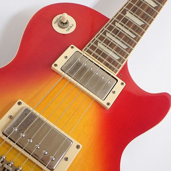実際に弊社で買取させて頂いた★Epiphone/エピフォン Les Paul Standard/レスポールスタンダード チェリーサンバースト ギグケース付 の画像 5枚目