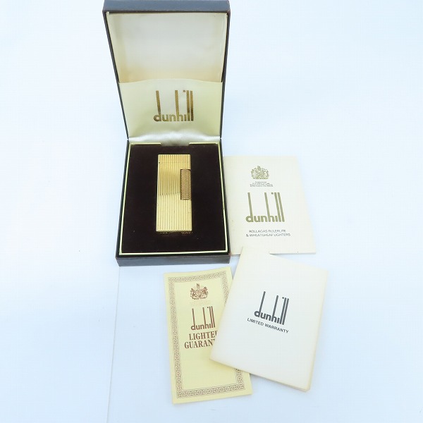 実際に弊社で買取させて頂いたdunhill/ダンヒル サイドローラーガスライター ゴールドの画像 5枚目