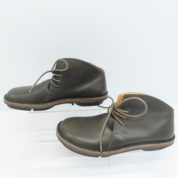実際に弊社で買取させて頂いたtrippen/トリッペン レースアップ チャッカ レザーシューズ ブラック/40の画像 3枚目
