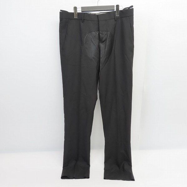 実際に弊社で買取させて頂いたHELMUT LANG/ヘルムートラング ウール スラックスパンツ ブラック size：48