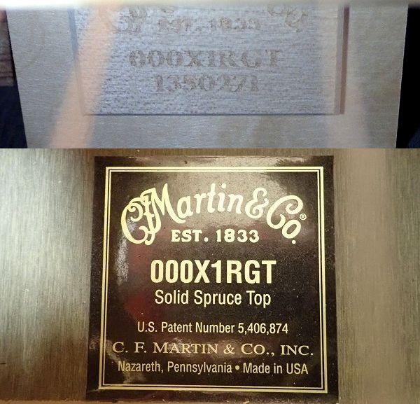 実際に弊社で買取させて頂いた★Martin/マーティン OOOX1RGT/000X1RGT アコースティックギター/アコギ 2009年製 ハードケース付の画像 4枚目