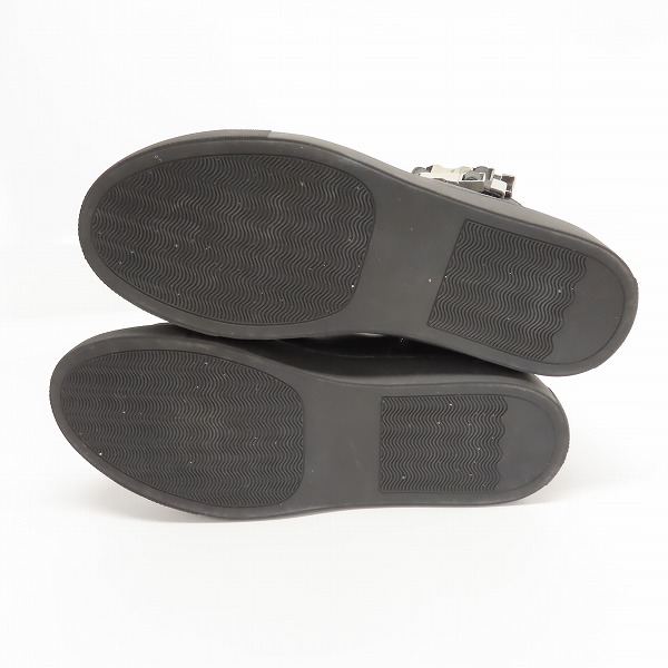 実際に弊社で買取させて頂いたBUFFALO BOBS/バッファローボブズ ハイカット スニーカー ブラック SAB8747/41の画像 2枚目