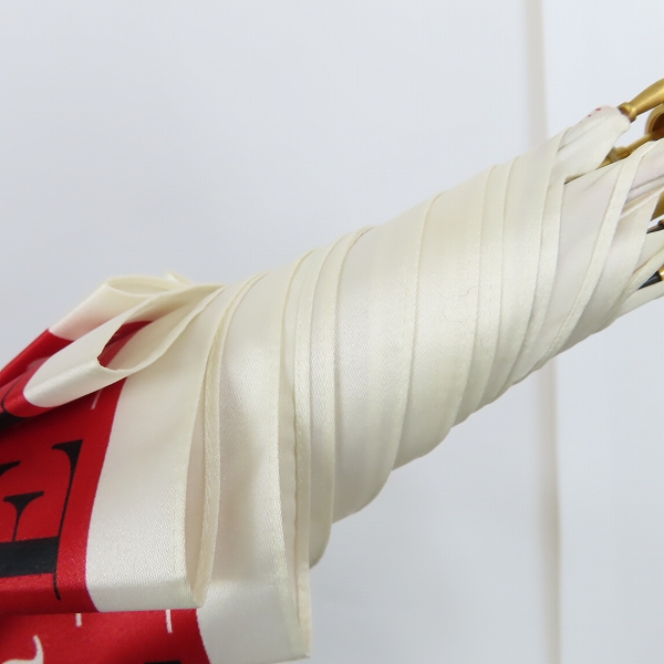 実際に弊社で買取させて頂いたBurberry/バーバリー 傘 ロゴ柄 レッド系の画像 5枚目