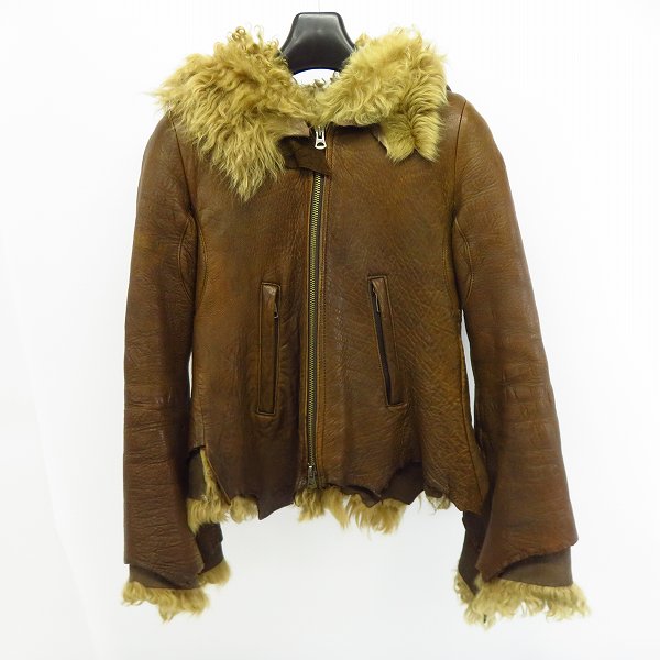 実際に弊社で買取させて頂いたIF SIX WAS NINE/イフシックスワズナイン BRONDY ムートンレザージャケット/0