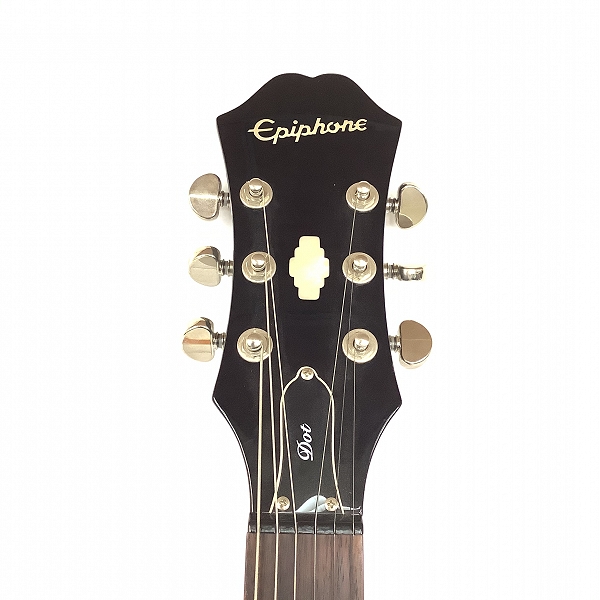 実際に弊社で買取させて頂いた★Epiphone/エピフォン DOT/VS セミアコ エレキギター 動作確認済みの画像 2枚目