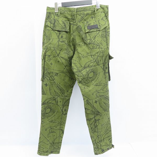 実際に弊社で買取させて頂いた【JPタグ】GIVENCHY/ジバンシィ 20AW ASTRAL PRINTED/アストラルプリント マルチポケット カーゴパンツ BM50L9133A/size：48の画像 1枚目