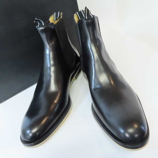 実際に弊社で買取させて頂いたHELMUT LANG/ヘルムートラング レザーサイドゴアブーツ/ブラック/8.5