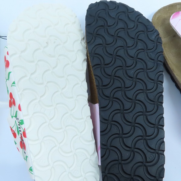 実際に弊社で買取させて頂いたBIRKENSTOCK/ビルケンシュトック Popillio  Gizeh/ギゼ  花柄/アリゾナ チェリー柄 サンダル/22.5/23.0  2点セットの画像 3枚目