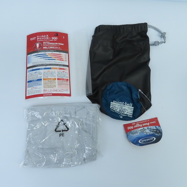 実際に弊社で買取させて頂いた【未使用】mont-bell/モンベル シームレス ダウンハガー900 #3 シュラフ/寝袋 1121350の画像 7枚目