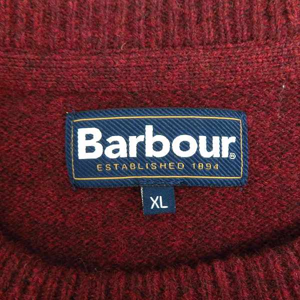 実際に弊社で買取させて頂いたBarbour/バブアー 丸首 ニット セーター/XLの画像 2枚目