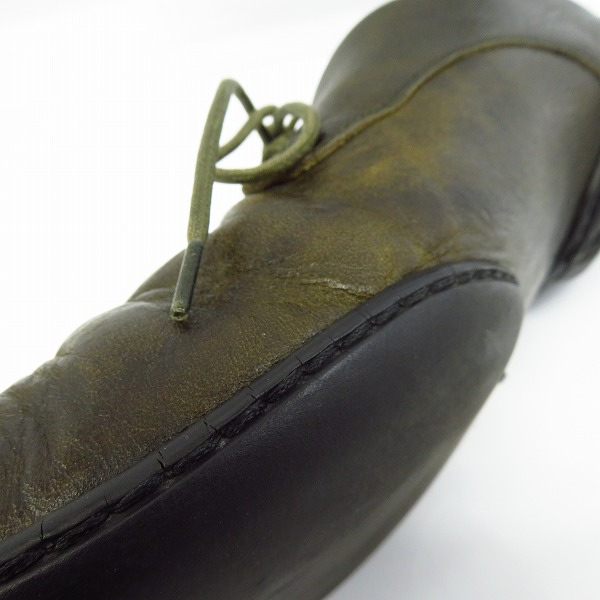 実際に弊社で買取させて頂いたtrippen/トリッペン レースアップレザーシューズ カーキ/42の画像 6枚目