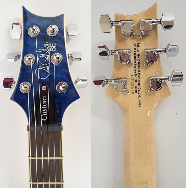 実際に弊社で買取させて頂いた★PRS/Paul Reed Smith/ポールリードスミス SE CUSTOM 24 QM LTD ダンカンPU・タップスイッチ搭載 ギグケース付の画像 2枚目