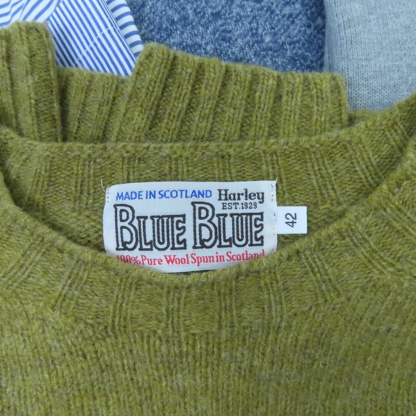 実際に弊社で買取させて頂いた【おまとめ/9点】HR MARKET/ハリウッドランチマーケット BLUE BLUE/ブルーブルー他 ニット/カーディガン/半袖シャツ等の画像 1枚目