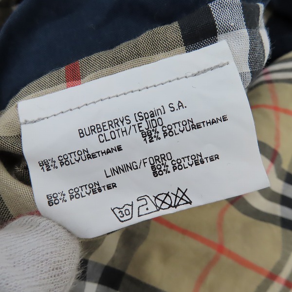 実際に弊社で買取させて頂いたBurberrys/バーバリーズ 裏地ノバチェック ロングコート/45の画像 3枚目