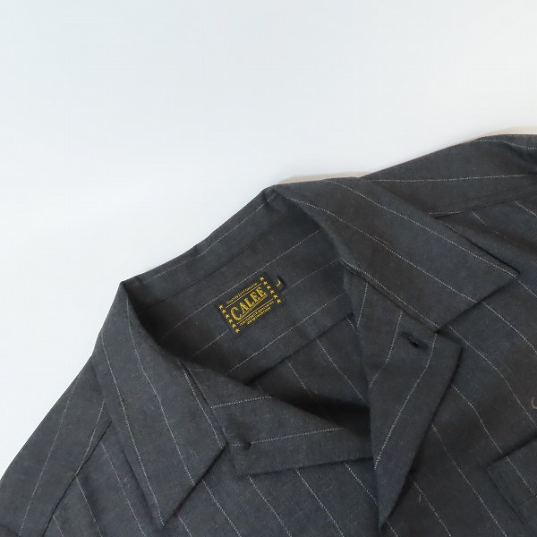 実際に弊社で買取させて頂いたCALEE/キャリー 長袖ストライプシャツ/Lの画像 5枚目