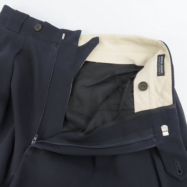 実際に弊社で買取させて頂いたGIORGIO ARMANI/ジョルジオアルマーニ ジャケット/パンツ セットアップ/40の画像 5枚目