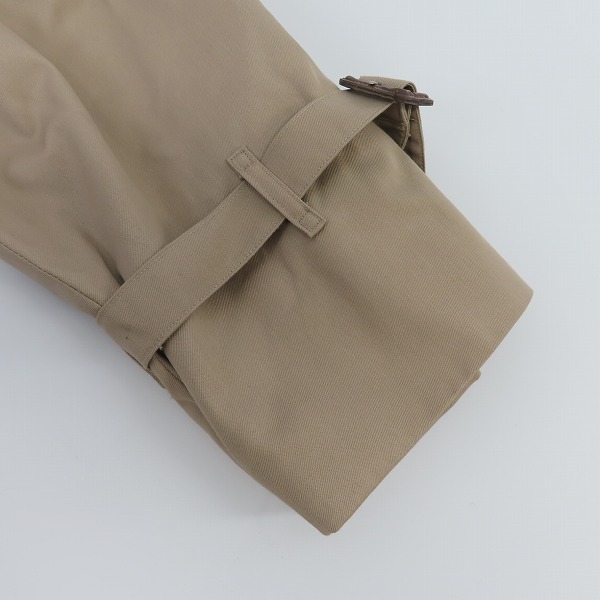 実際に弊社で買取させて頂いたBURBERRYS/バーバリー 裏地チェック ライナー付き ステンカラーコート ベージュ/44の画像 7枚目