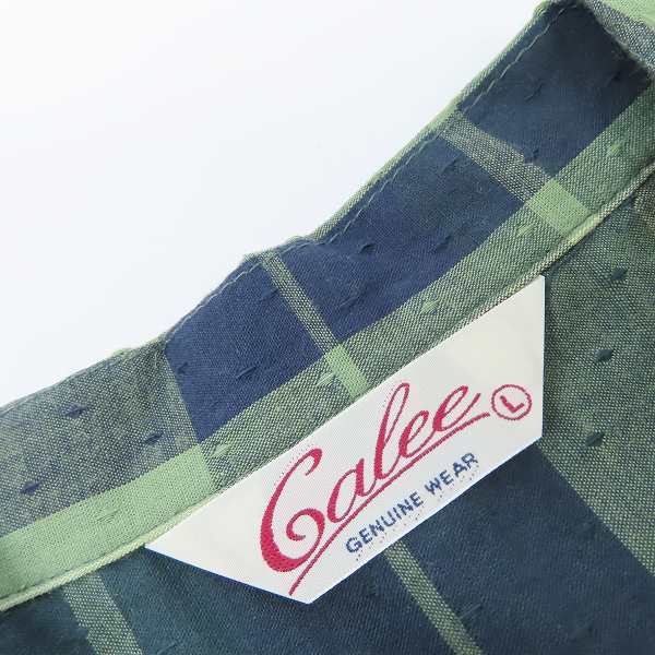 実際に弊社で買取させて頂いたCALEE/キャリー コットンチェックシャツ/Lの画像 2枚目