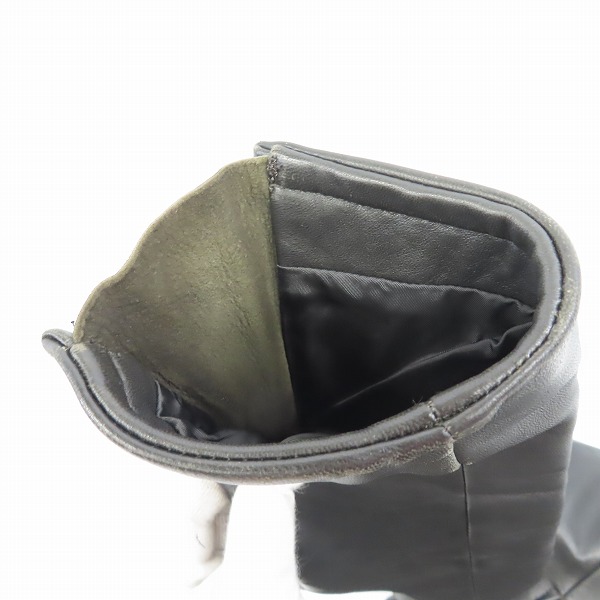 実際に弊社で買取させて頂いたThe Viridi-anne/ザ ヴィリジアン LAMB SKIN/ラムレザー シングル ライダース ジャケット ブラック VI-716-06/2の画像 8枚目