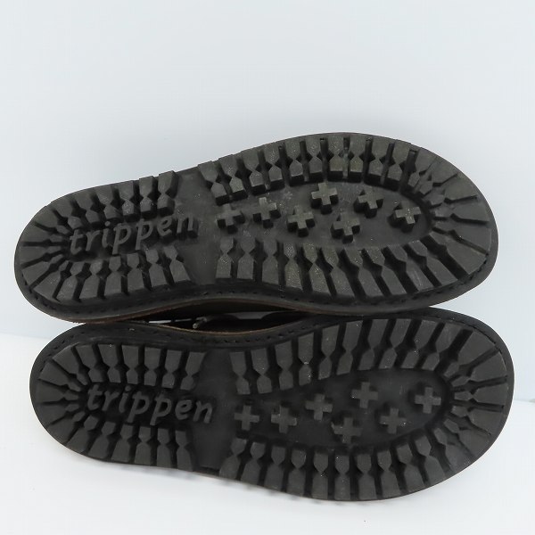 実際に弊社で買取させて頂いたtrippen/トリッペン レースアップ 3ホール レザーシューズ/40の画像 2枚目