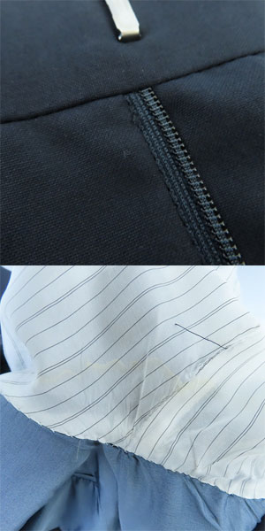 実際に弊社で買取させて頂いたHUGO BOSS/ヒューゴボス LOROPIANA ZELANDER/ロロピアーナウール セットアップスーツ 40の画像 9枚目