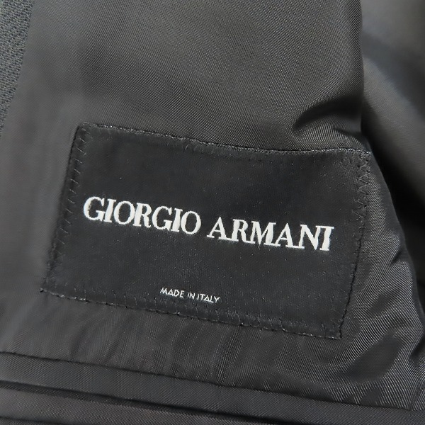 実際に弊社で買取させて頂いたGIORGIO ARMANI/ジョルジオアルマーニ ストライプ ジャケット/パンツ セットアップ/46の画像 2枚目