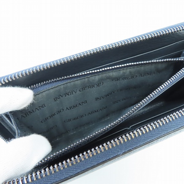 実際に弊社で買取させて頂いたGIORGIO ARMANI/ジョルジオアルマーニ ロングウォレット/長財布の画像 5枚目