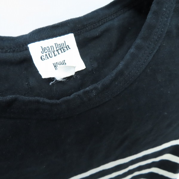 実際に弊社で買取させて頂いたJEAN PAUL GAULTIER HOMME/ジャンポールゴルチェオム ボーダー ノースリーブカットソー/48の画像 4枚目