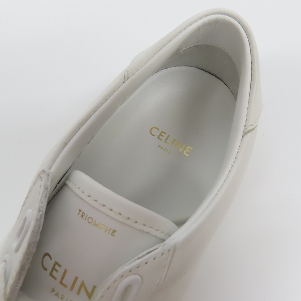 実際に弊社で買取させて頂いたCELINE/セリーヌ トリオンフ ローカットスニーカー 300B67/37の画像 4枚目