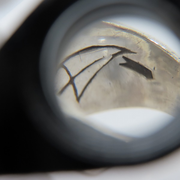 実際に弊社で買取させて頂いたCRAZY PIG/クレイジーピッグ ラージエビルスカルリング/18.5号の画像 7枚目