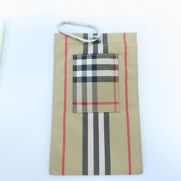 実際に弊社で買取させて頂いたBURBERRY/バーバリー アイコンストライプ フォン ケース/ポーチ の画像 1枚目