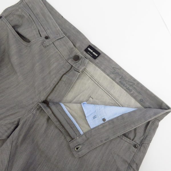 実際に弊社で買取させて頂いた【未使用/JPタグ】GIORGIO ARMANI/ジョルジオアルマーニ LAMPOジッパー コットンパンツ/38の画像 2枚目