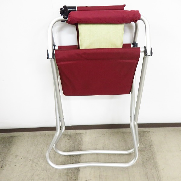 実際に弊社で買取させて頂いたSnow Peak/スノーピーク パッドイン チェア ベージュ系×ボルドーの画像 9枚目