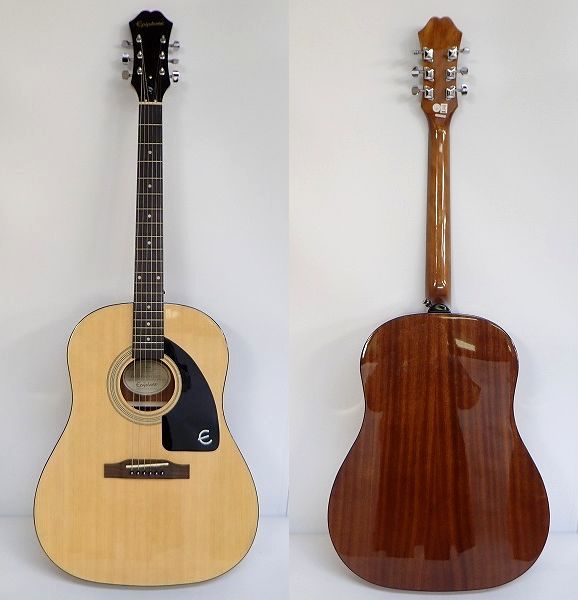 実際に弊社で買取させて頂いた★Epiphone/エピフォン AJ-100 NA アコースティックギター/アコギ ソフトケース付の画像 1枚目