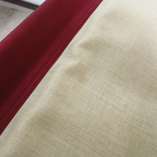 実際に弊社で買取させて頂いたSnow Peak/スノーピーク パッドイン チェア ベージュ系×ボルドーの画像 5枚目