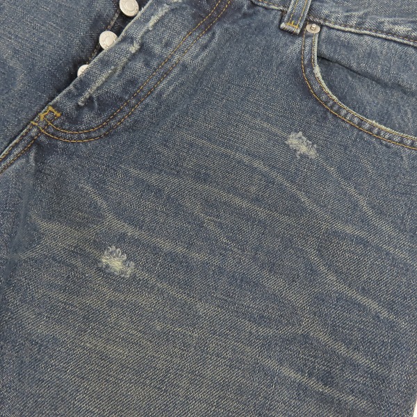 実際に弊社で買取させて頂いたHELMUT LANG/ヘルムートラング ペイントデザイン デニムパンツ size：32の画像 7枚目