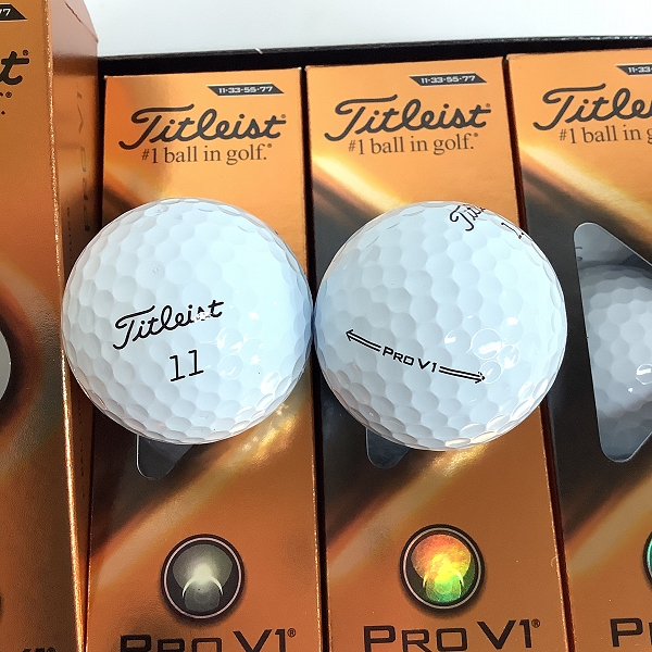 実際に弊社で買取させて頂いた【未使用】Titleist/タイトリスト PRO V1 2021年モデル ゴルフボール 1ダースの画像 1枚目
