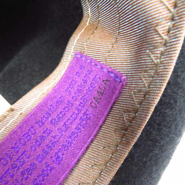 実際に弊社で買取させて頂いたCA4LA/カシラ 中折れウールハット ブラック jun00620の画像 6枚目